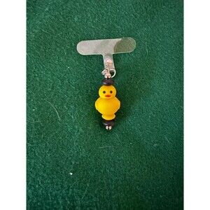 Silicone Rubber Duck Cellphone Charm Phone Accessory Keychain
